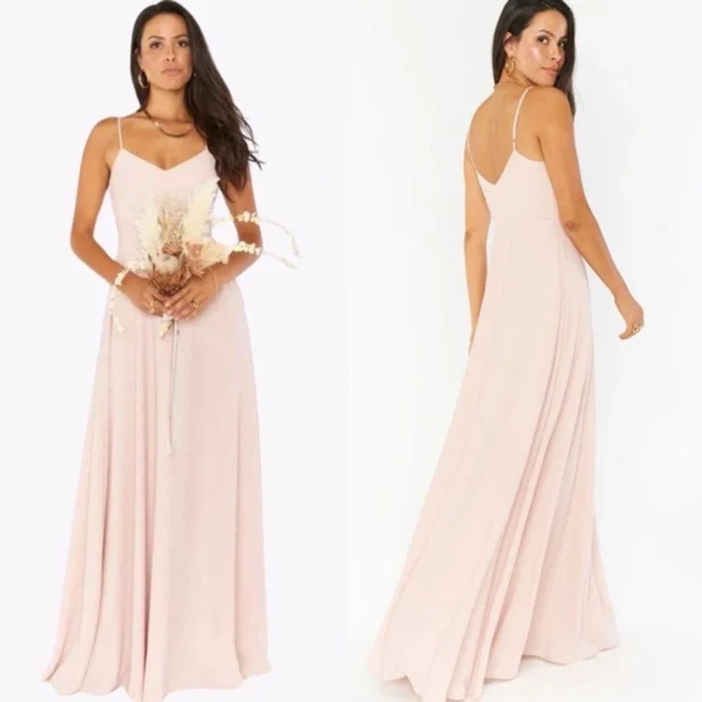 NWT | Show Me Your MuMu | Faith Maxi Dress in Dusty Blush Crisp | Sz XL